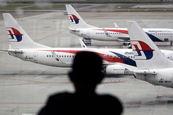 Самолеты авиакомпании Malaysia Airlines в аэропорту Куала-Лумпур
