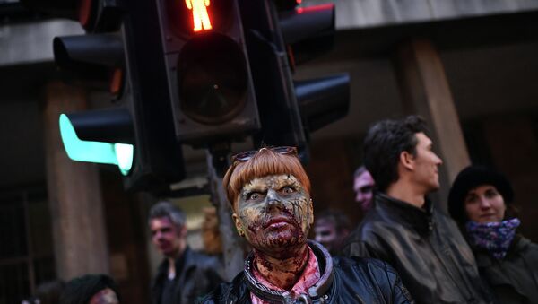 Парад зомби в Белграде