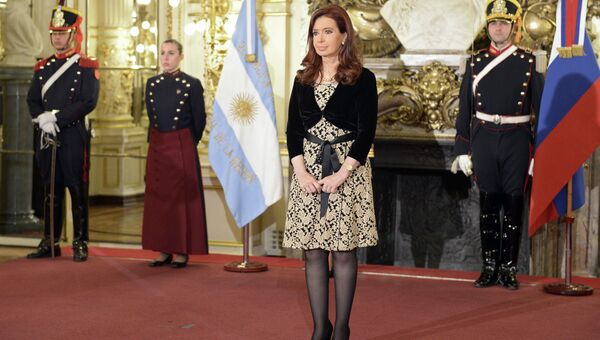 Президент Аргентины Кристина Фернандес де Киршнер во дворце Каса Росада в Буэнос-Айресе.
