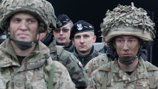 Солдаты НАТО на учениях в Польше