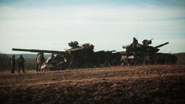 Танки Донецкой народной республики (ДНР). Архивное фото