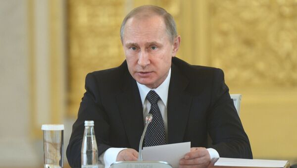 Владимир Путин на заседании Высшего государственного совета Союзного государства России и Белоруссии