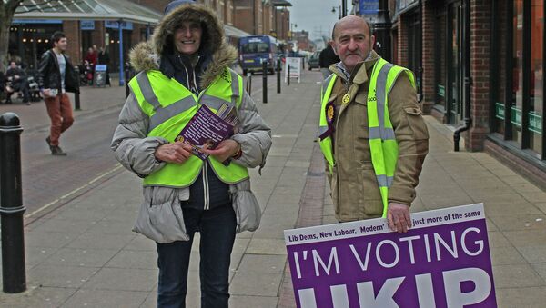 Сторонники партии независимости Соединённого Королевства (UKIP). Архивное фото