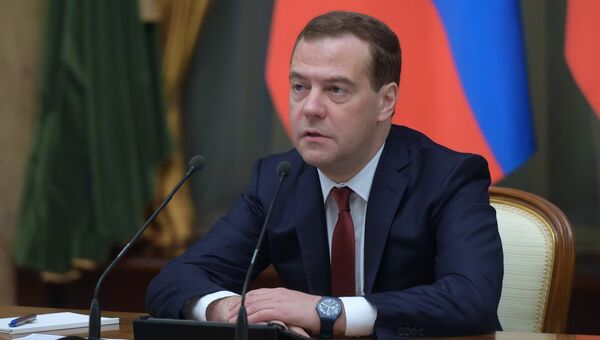 редседатель правительства России Дмитрий Медведев. Архивное фото
