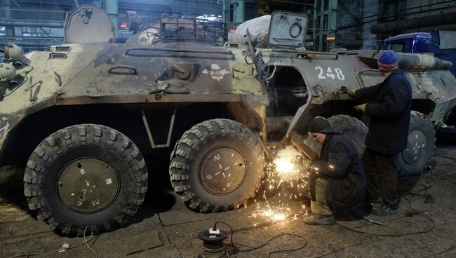 Завод по ремонту и восстановлению военной техники в Донецке. Архивное фото.