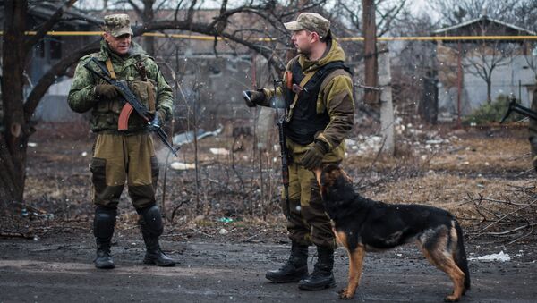 Ополченцы ДНР в Чернухино Донецкой области. Архивное фото