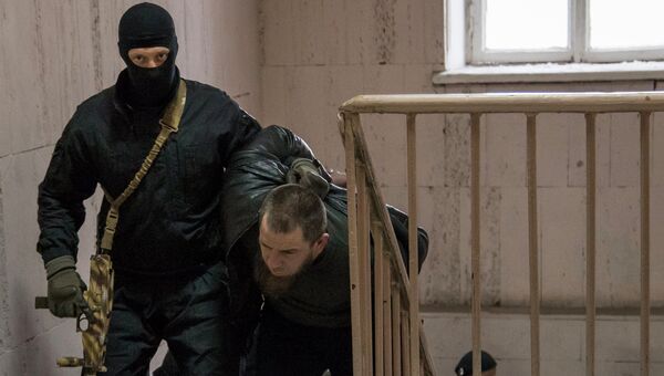 Подозреваемый в убийстве политика Бориса Немцова Тамерлан Эскерханов. Архивное фото