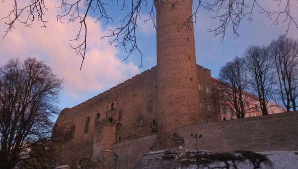 Фрагмент крепостной стены. Старый Таллин. Эстония