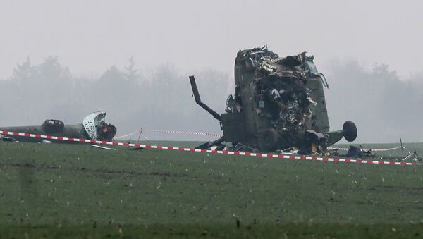 Военный вертолет Ми-17 потерпел крушение в Сербии 14 марта 2015 года