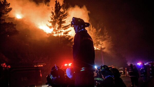 Лесные пожары в Вальпараисо, Чили