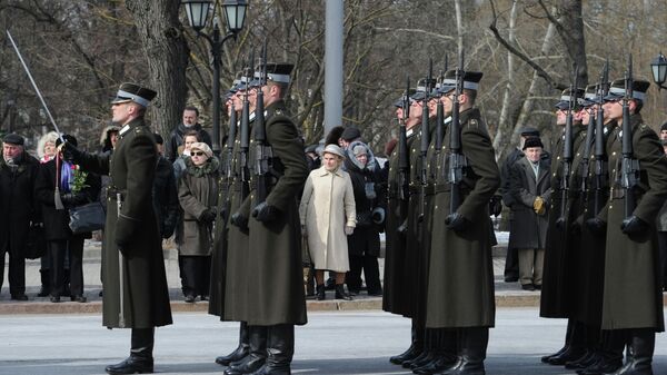 Военнослужащие роты почетного караула в Латвии