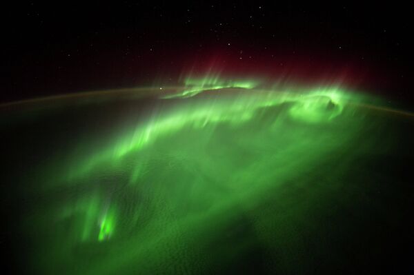 Фотография Земли сделанная с космонавтом Александром Герстем