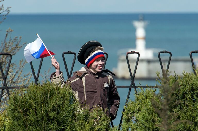 Участник праздничных мероприятий в Севастополе