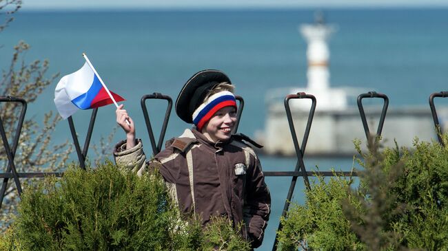 Участник праздничных мероприятий в Севастополе