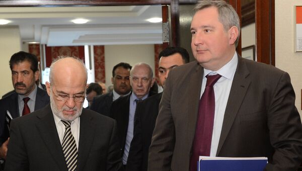 Заместитель председателя правительства РФ Дмитрий Рогозин встретился с министром иностранных дел Ирака Ибрагимом Джаафари
