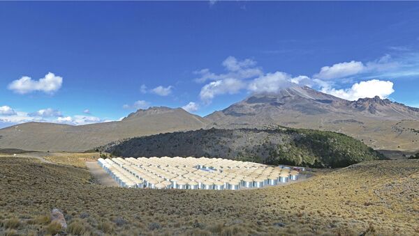 Телескоп HAWC на склонах вулкана Сьерра-Негра в Мексике
