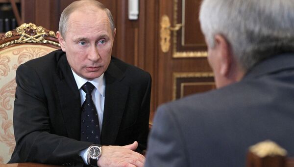 Встреча президента РФ В.Путина с Ю.Чиханчиным в Кремле