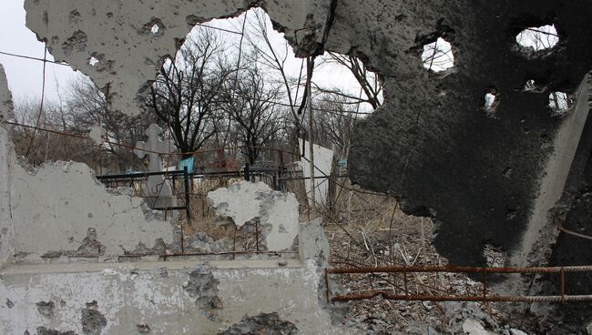 Боевые действия в Донецкой области. Архивное фото