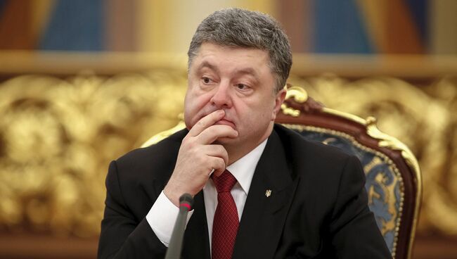 Президент Украины Петр Порошенко. Архивное фото.