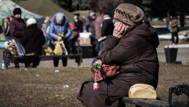 Жительница Дебальцево. Архивное фото