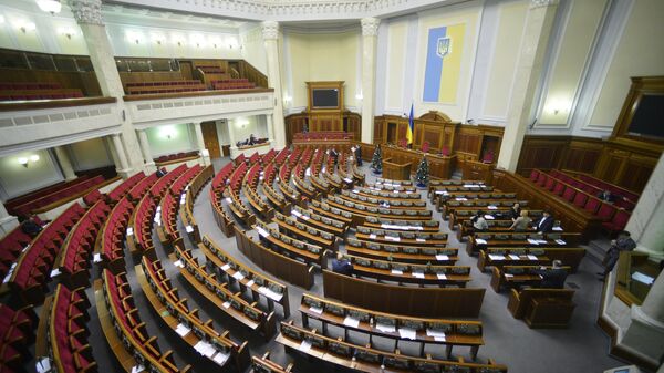 Зал заседаний Верховной рады Украины. Архивное фото