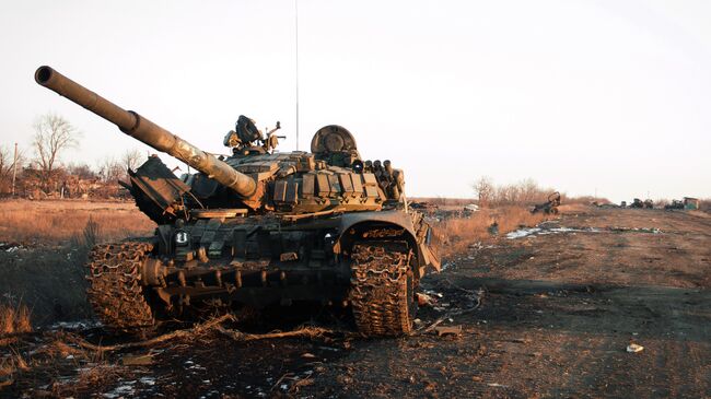 Уничтоженная украинская военная техника во время боевых действий