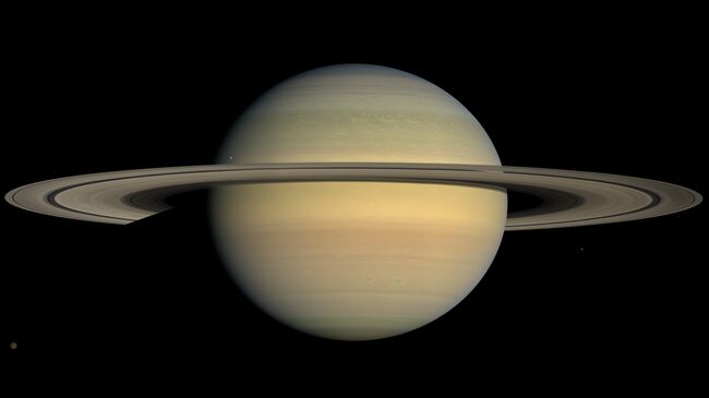 Фотография Сатурна, полученная зондом Кассини