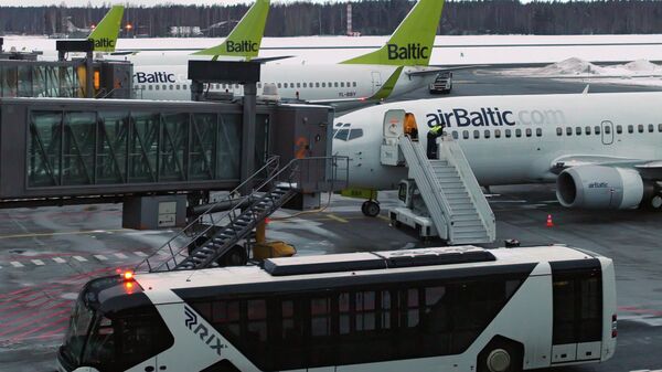 Самолеты авиакомпании АirBaltic. Архивное фото.