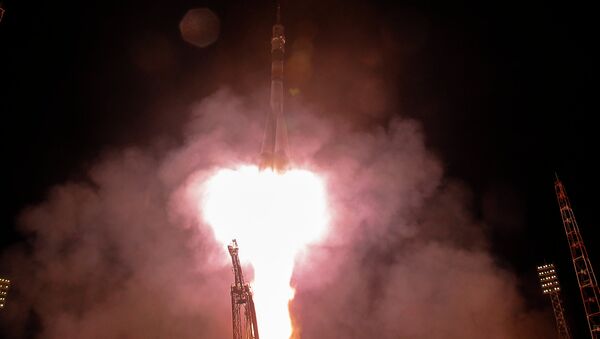 Запуск космического корабля Союз ТМА-16М. Архивное фото
