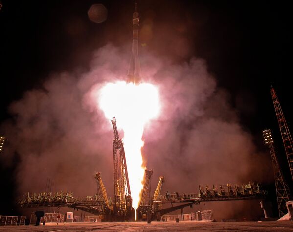 Запуск космического корабля Союз ТМА-16М