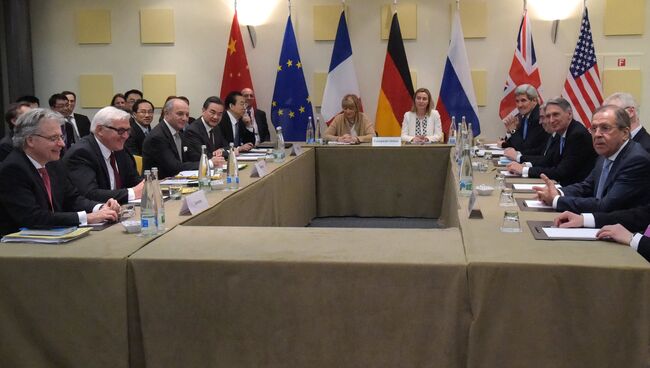 Переговоры шестерки по иранской ядерной программе в Лозанне. Архивное фото