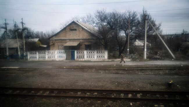 Вид из окна поезда Ясиноватая-Луганск. Архивное фото