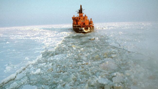 Ледокол Арктика в Карском море