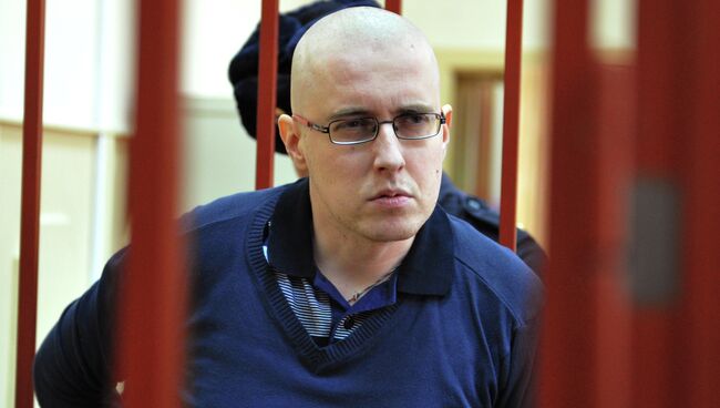 Националист Ильи Горячев в суде. Архивное фото