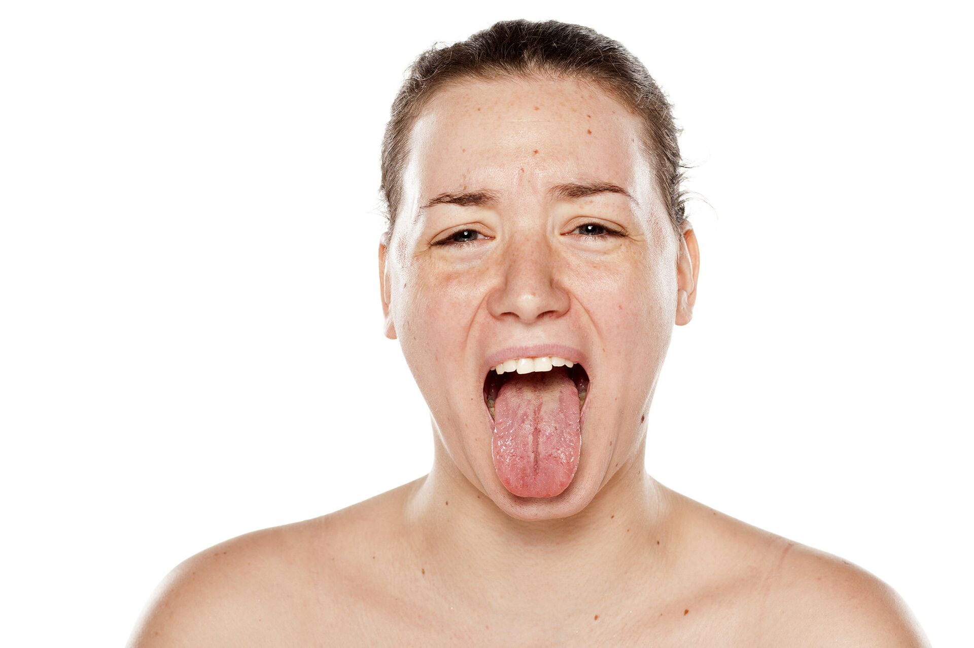 Девушек трахают в рот в экстремальных позах (30 фото)