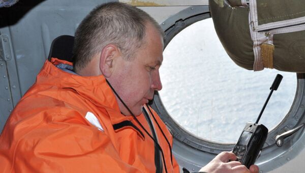 Спасательная операция на месте затопления траулера Дальний Восток в Охотском море