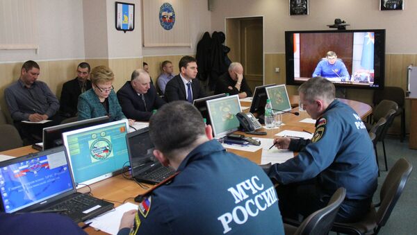 Заседание Правительственной комиссии по спасательной операции в Охотском море. Архивное фото