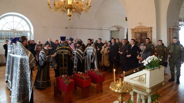 В Свято-Троицком соборе Вязьмы состоялось отпевание погибших воинов