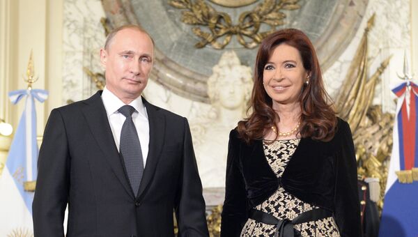 Владимир Путин и Кристина Фернандес де Киршнер, архивное фото