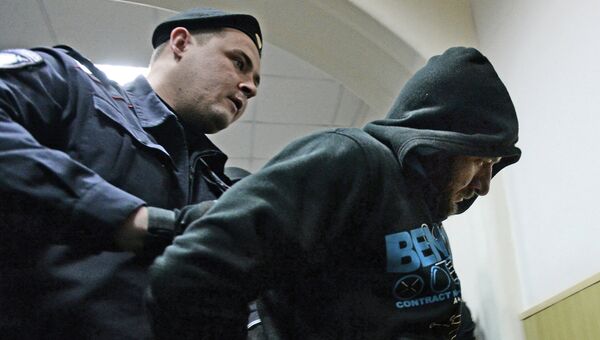 Фигурант дела об убийстве оппозиционного политика Бориса Немцова Хамзат Бахаев во время повторного рассмотрения ходатайства следствия об его аресте
