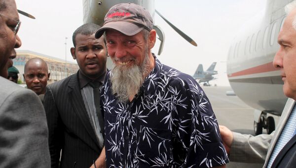 Гражданин Нидерландов Шак Рейке, освобожденный из плена боевиков в Мали. 7 апреля 2015