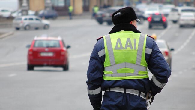 Сотрудник ГАИ в Киеве, Украина