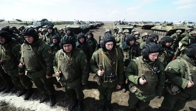 Учения Кадамовском полигоне в Ростовской области. Архивное фото
