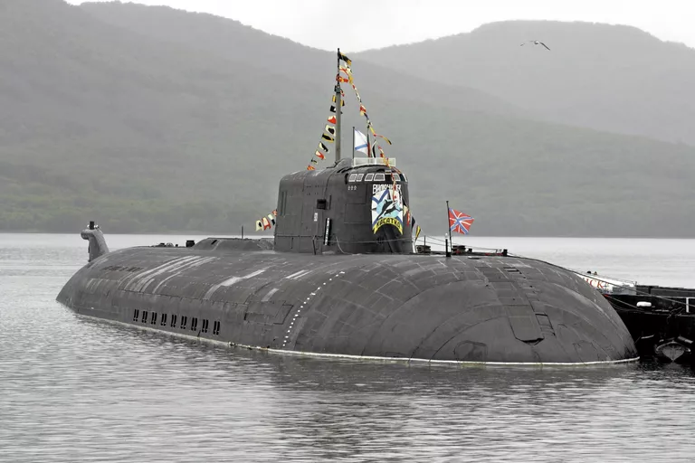 Атомная подводная лодка проекта 949А Антей Тверь в Вилючинске Атомная подводная лодка проекта 949А Антей Тверь в Вилючинске