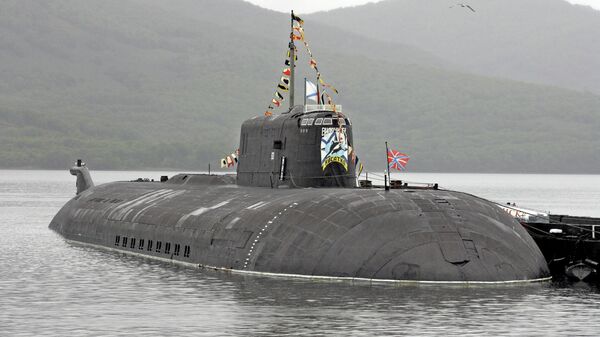 Атомная подводная лодка проекта 949А Антей Тверь в Вилючинске. Архивное фото