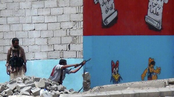 Бойцы в городе Аден. Йемен