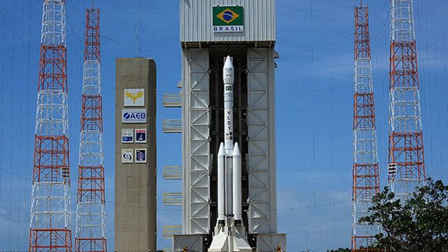 Запуск ракеты с космодрома Алкантара, Бразилия
