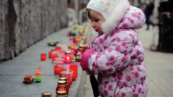 На вечере-реквиеме Прерванный полет... памяти детей, погибших за время конфликта на Донбассе. Архивное фото