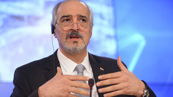 Глава делегации правительства на московской межсирийской встрече по урегулированию кризиса Башар Аль-Джаафари