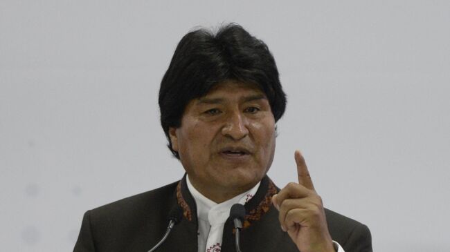 Боливиарский президент Эво Моралес. Архивное фото